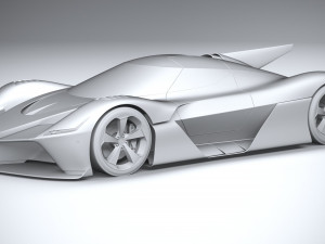 Generic Hypercar 2025 Modello 3D