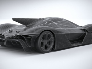 Generic Hypercar 2025 Modello 3D