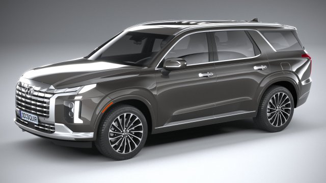 Hyundai Palisade 2022 3D Model .c4d .max .obj .3ds .fbx .stl .blend 