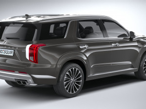 Hyundai Palisade 2022 3D Model