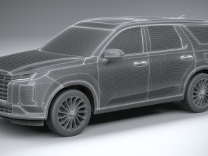 Hyundai Palisade 2022 3D Model