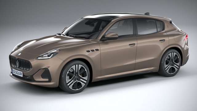 Maserati Grecale Folgore 2023 3D 模型 .c4d .max .obj .3ds .fbx .stl .blend