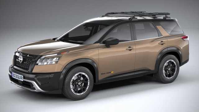 Nissan Pathfinder Rock Creek 2023 3D Model .c4d .max .obj .3ds .fbx .stl .blend 