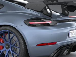 Porsche 718 Cayman GT4 RS 2022 lowpoly 3D Model