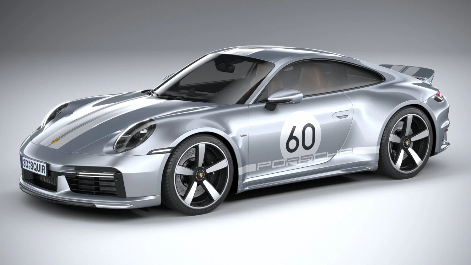 Porsche 911 Sport Classic 2023 3D Model .c4d .max .obj .3ds .fbx .stl .blend