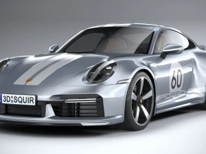 Porsche 911 Sport Classic 2023 3D Model