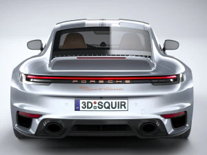 Porsche 911 Sport Classic 2023 3D Model