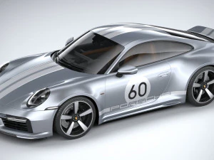 Porsche 911 Sport Classic 2023 3D Model