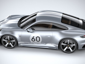 Porsche 911 Sport Classic 2023 3D 모델
