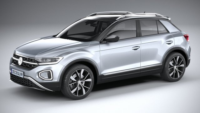 Volkswagen T-Roc Regular 2022 3D-Modell .c4d .max .obj .3ds .fbx .stl .blend 