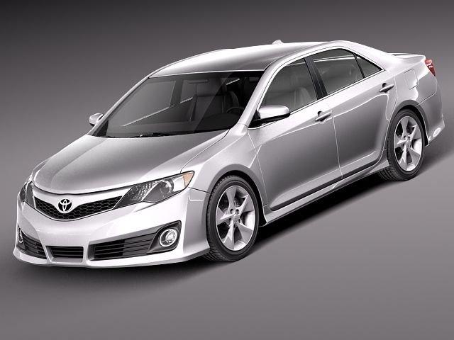 Toyota Camry SE 2012 USA 3D 모델 .c4d .max .obj .3ds .fbx .stl .blend 