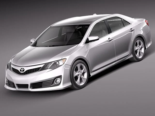 Toyota Camry SE 2012 USA Model 3D .c4d .max .obj .3ds .fbx .stl .blend 