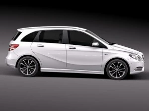 Mercedes-Benz B-class 2012 3D Model