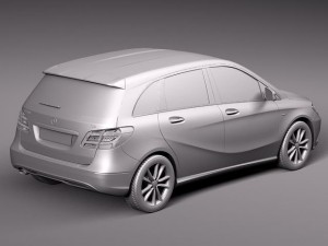 Mercedes-Benz B-class 2012 3D मॉडल