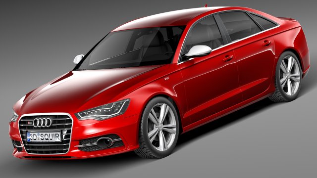 Audi S6 2013 Modelo 3D .c4d .max .obj .3ds .fbx .stl .blend 