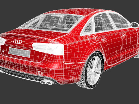 Audi S6 2013 3D Model