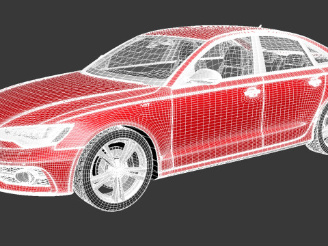 Audi S6 2013 3D Model