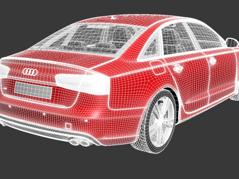 Audi S6 2013 3D Model