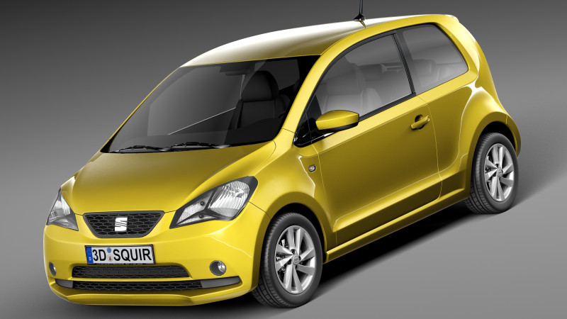 Seat Mii 2013 3D-Modell .c4d .max .obj .3ds .fbx .stl .blend 