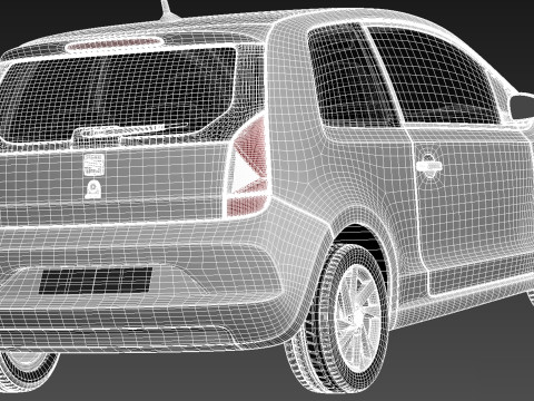 Seat Mii 2013 3D-Modell