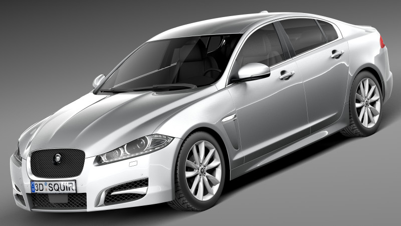 Jaguar XF 2013 Modelo 3D .c4d .max .obj .3ds .fbx .stl .blend 