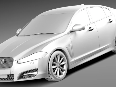 Jaguar XF 2013 3D Model