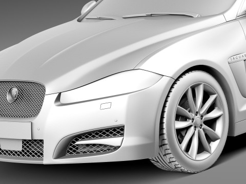 Jaguar XF 2013 Modelo 3D