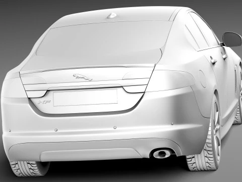 Jaguar XF 2013 3D Model
