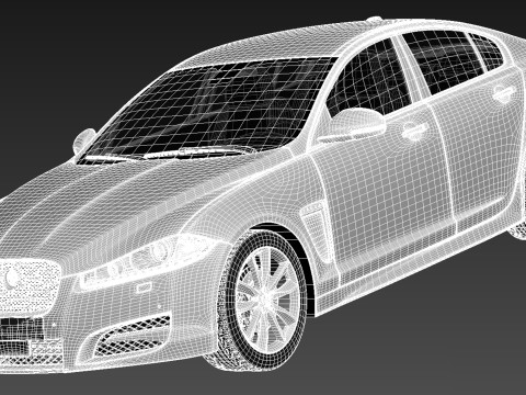 Jaguar XF 2013 Modelo 3D