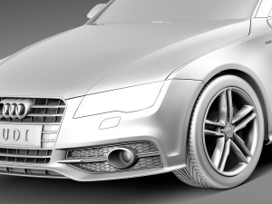 Audi S7 2013 3D Model
