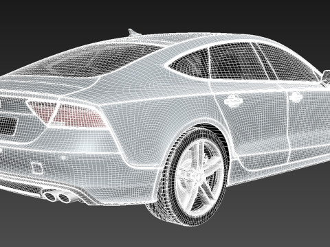 Audi S7 2013 3D Model