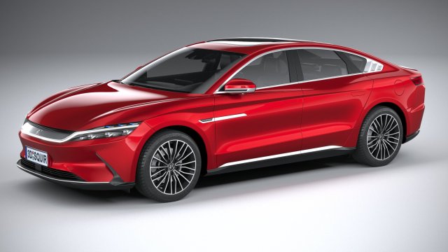 BYD Han 2023 3D 模型 .c4d .max .obj .3ds .fbx .stl .blend 