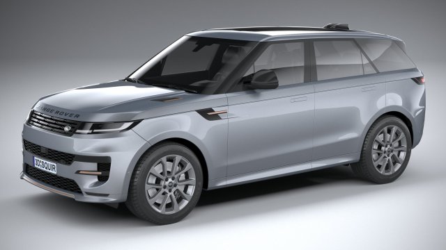 Range Rover Sport SE 2023 3D Model .c4d .max .obj .3ds .fbx .stl .blend 