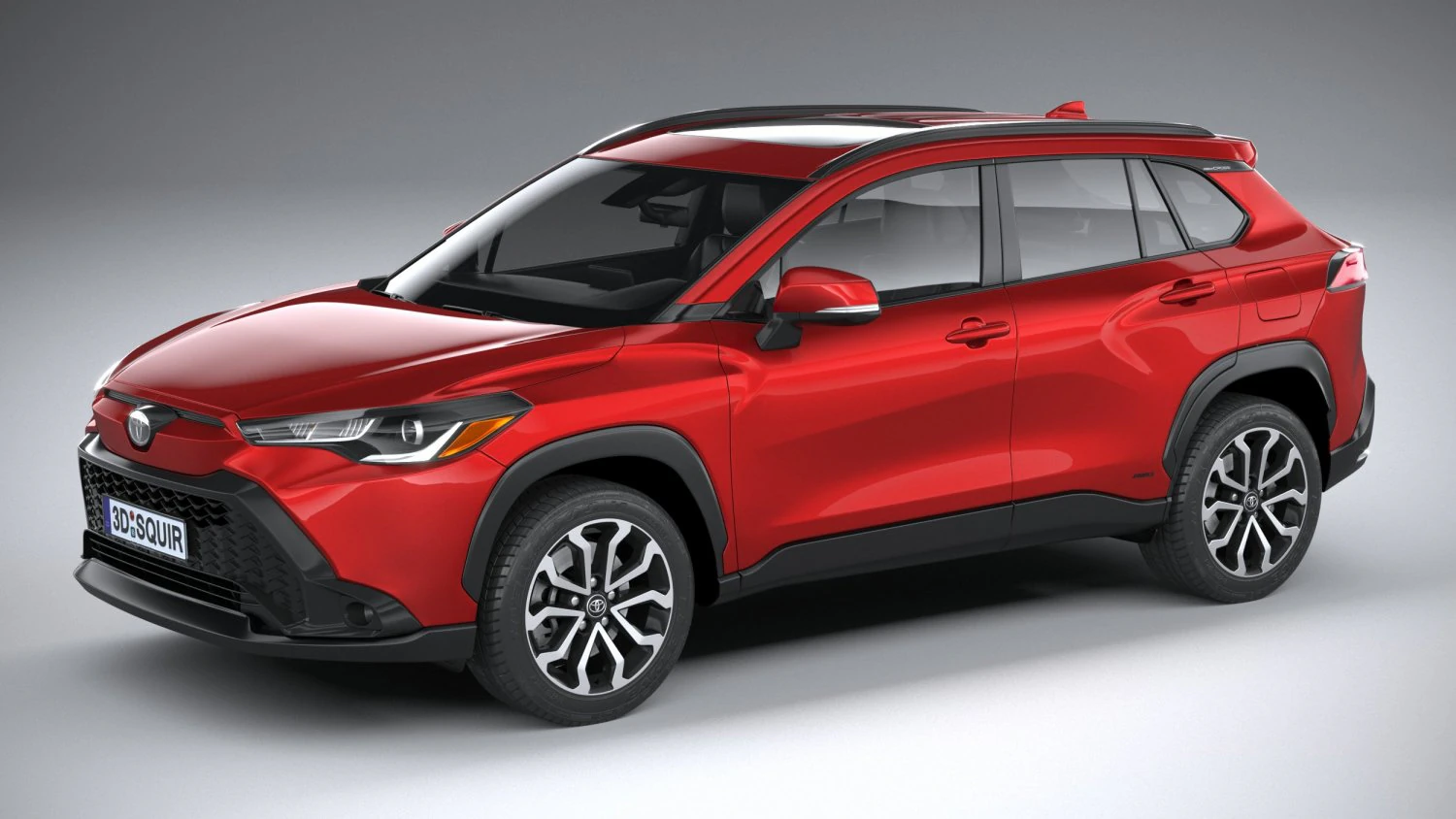 Toyota Corolla Cross Hybrid 2023 3D Model .c4d .max .obj .3ds .fbx .stl .blend