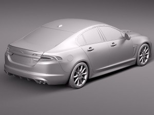 Jaguar XKR 2012 Modelo 3D