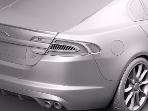 Jaguar XKR 2012 Modelo 3D