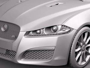 Jaguar XKR 2012 3D Model