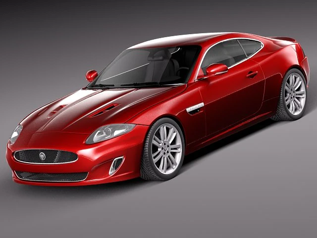 Jaguar XKR 2012 3D Model .c4d .max .obj .3ds .fbx .stl .blend 
