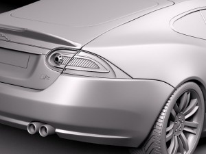 Jaguar XKR 2012 Model 3D