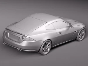 Jaguar XKR 2012 3D Model