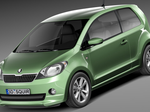 Skoda CitiGo 2013 3D-Modell