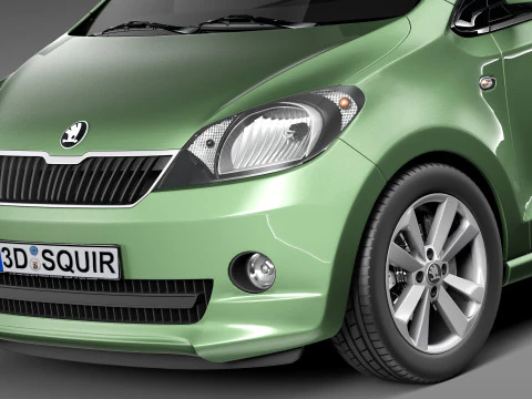 Skoda CitiGo 2013 3D Model