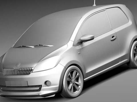 Skoda CitiGo 2013 3D Model