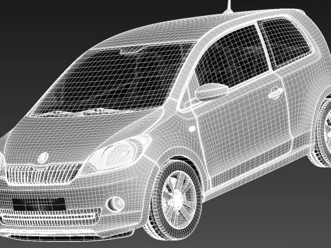 Skoda CitiGo 2013 3D Model