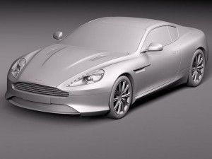 Aston Martin Virage 2012 3D 모델