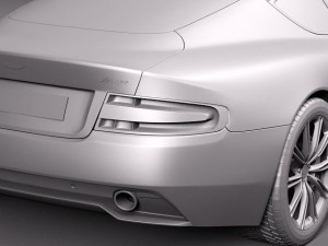 Aston Martin Virage 2012 3D 모델