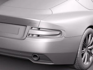 Aston Martin Virage 2012 3D Model
