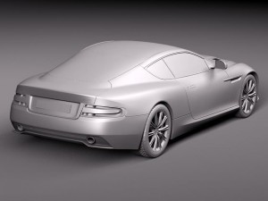 Aston Martin Virage 2012 3D 모델