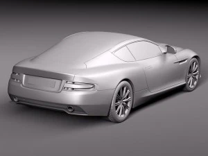 Aston Martin Virage 2012 3D Model