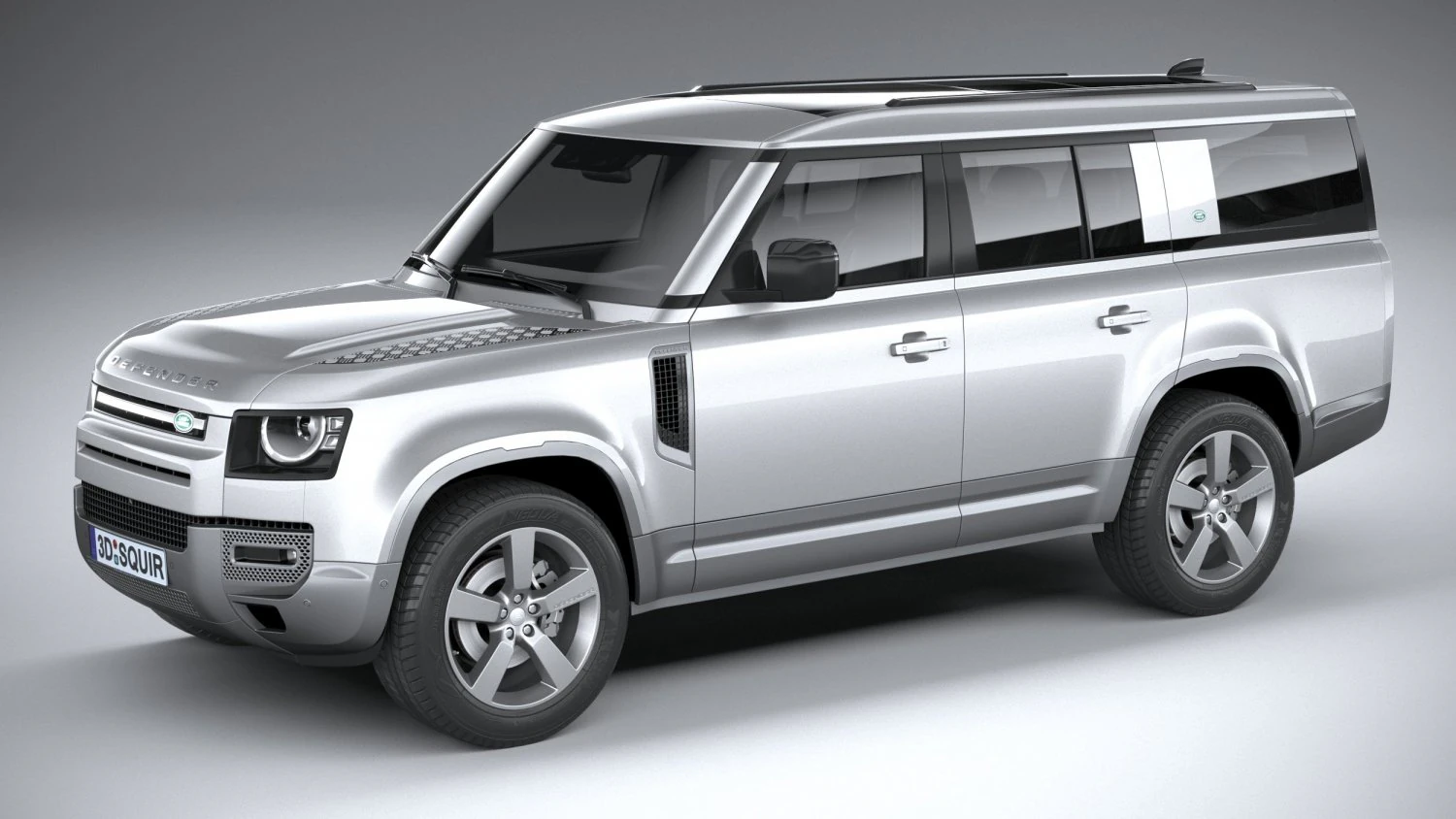 Land Rover Defender 130 2023 3D Model .c4d .max .obj .3ds .fbx .stl .blend 